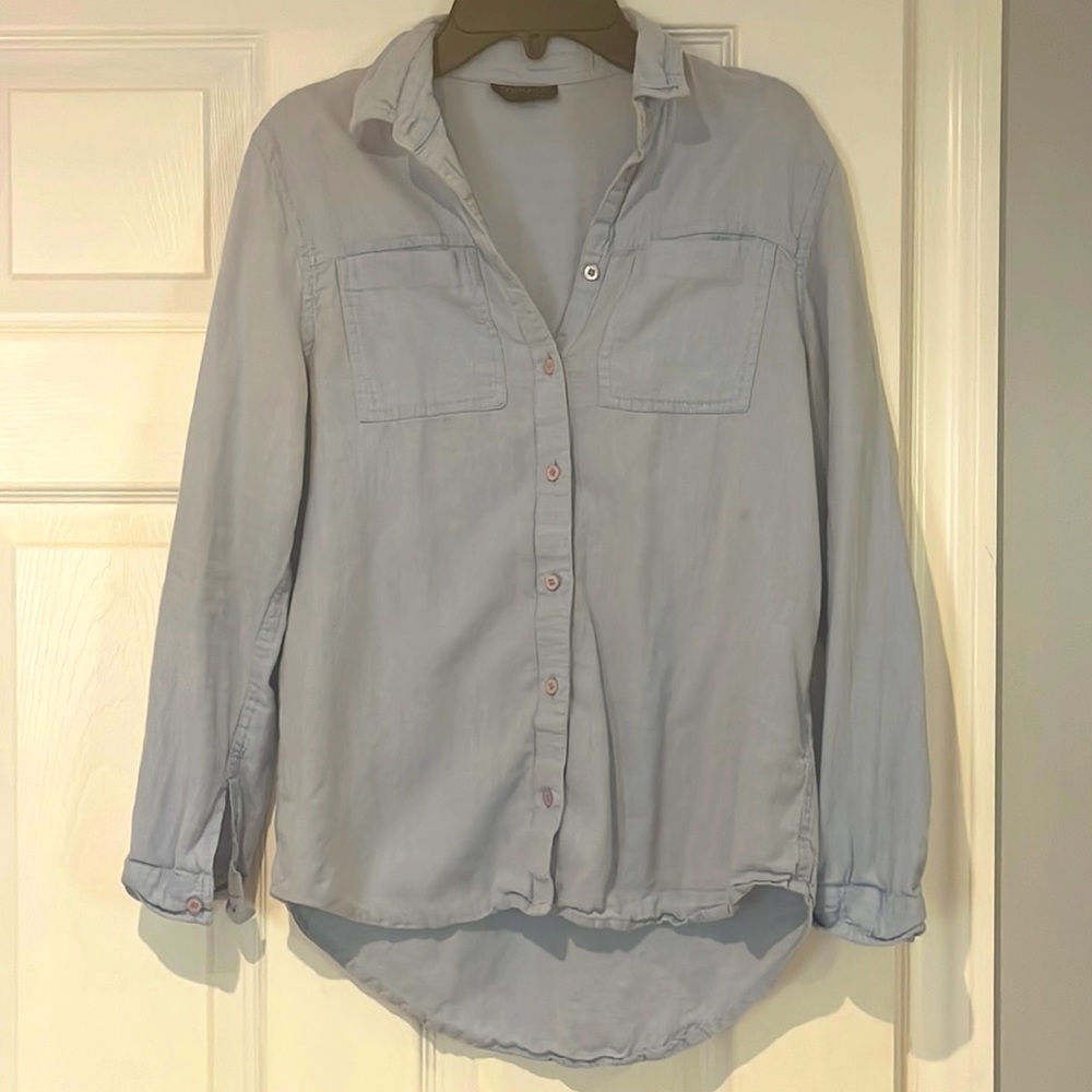 100% Cotton blue shirt xs